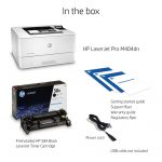 HP LaserJet Pro M404dn Monochrome Duplex Printer Black/White